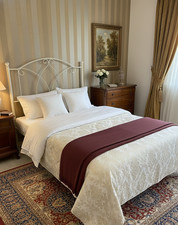 Testata Letto 1 Piazza e Mezza Denise Ferro Battuto Elegante Aessegi Italy