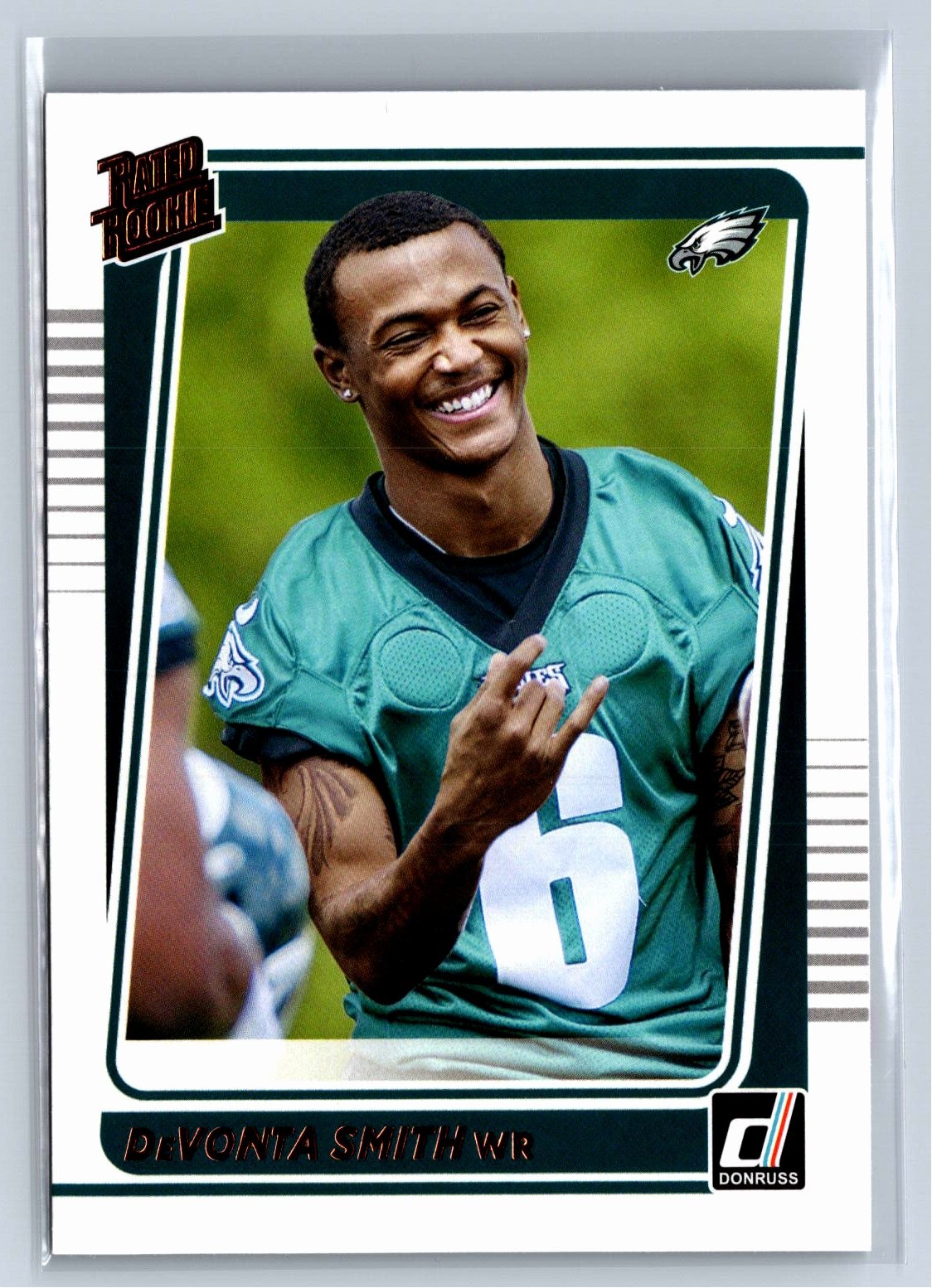 2021 Donruss #261 DeVonta Smith Rated Rookies Portrait