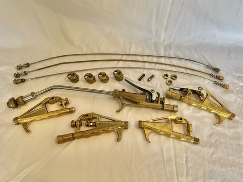LOT of B&G Sprayer Parts Used Wand Nozzle Cord Handle Filter Brass - Untested