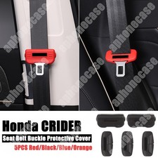 Seat Belt Buckle Cover 5pcs Silicone Seat Belt Clips Sleeve For Honda Crider Seat Belt Buckle Cover 5pcs Silicone Seat Belt Clips Sleeve For Honda Crider