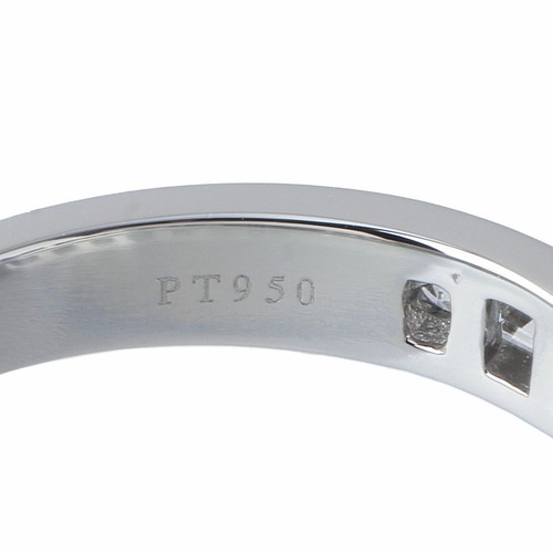 Tiffany Co Channel Settings Diamond Ring PT950 Size(US) 5 Women Jewelry #00413 - Picture 8 of 9