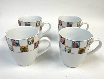 Marilyn Monroe Andy Warhol Block 4 Coffee Tea Cups Mug 1997 ''Some Like it  Hot''