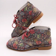 Hush Puppies Cyra Catelyn Chukka Flower Print Suede Bootie Women's Size 8 M