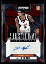 2024-25 Panini Prizm Sensational Jalen Bridges RC Auto Phoenix Suns #SS-JBS