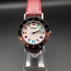 Vintage PERSON'S V301-6020 Seiko World Flags Quartz Watch Japan New Battery