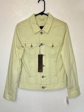 JAG JEANS Key Lime Pie Mona Jacket Stretch Button Pockets Western Size Small NWT