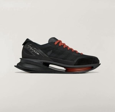 Adidas Y-3 Yohii Yamamoto Gendo Black and Red Sneakers Size 10 US Brand New