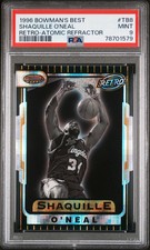 1996 Bowman's Best Retro Shaquille O'Neal #TB8 Atomic Refractor PSA 9 Lakers