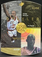 1997-98 SPx GOLD Clyde Drexler NM SP #16 Houston Rockets Portland Blazers HOF