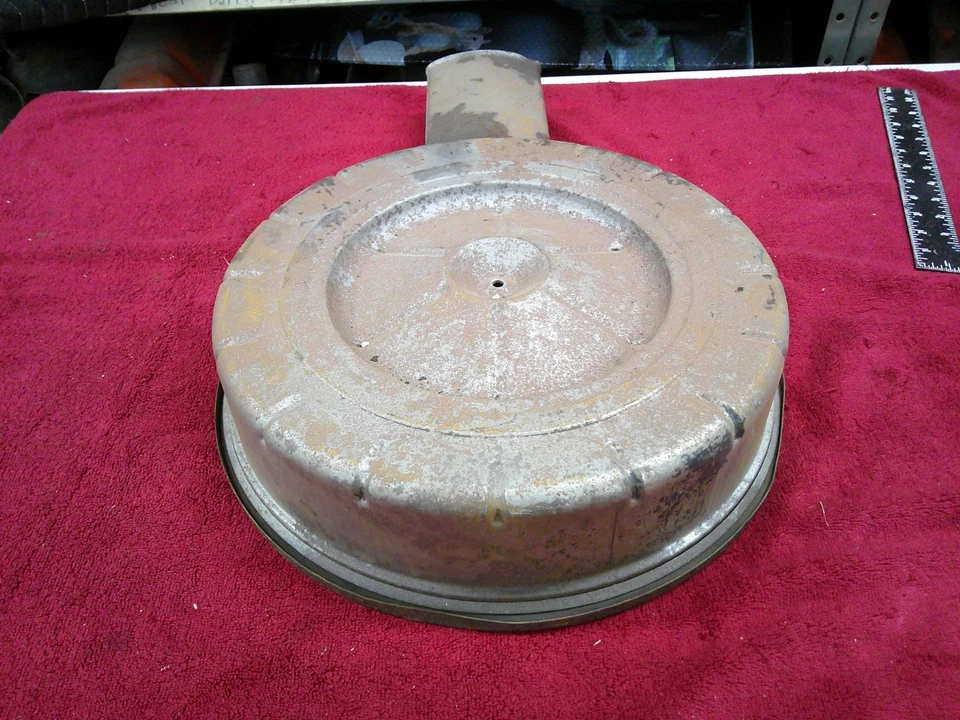 Chevrolet 348 283 1959 1960 1961 filtro de aire con base de 4 BBL original Foto 3 de 4