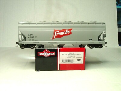 INTERMOUNTAIN HO SCALE ACF 4650 3-BAY HOPPER FRENCHES 47085-02