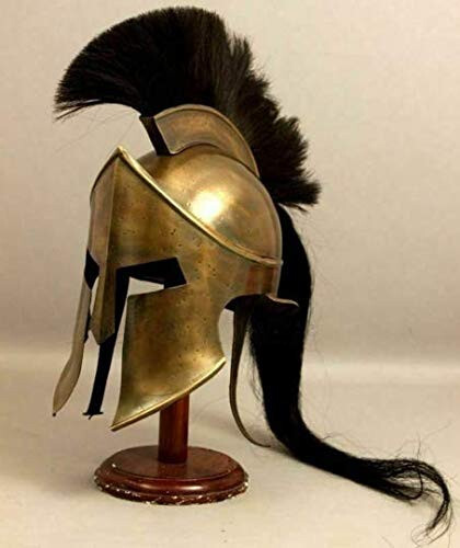 Greek Liner Re-enactment Metal Helmet Medieval Armour King Leonidas Greek Sparta - Picture 1 of 4