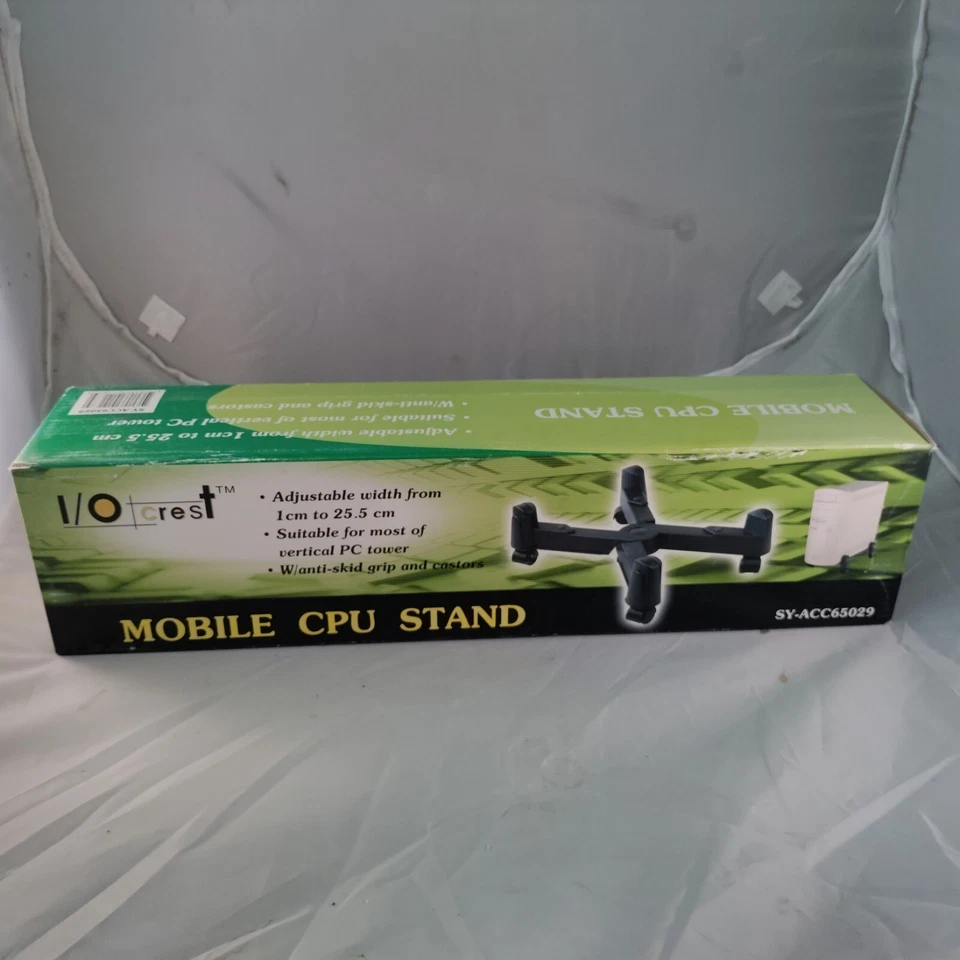 CPU Stand - Computer Stand - On Wheels - ADJUSTABLE WIDTH 5 ROLLER  WHEELS - NOB - Image 2 of 4