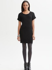 Banana Republic Women's Cable Sweater Dress, Black SIZE M #233745 V95