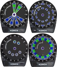 Focus Foam Soft Tip Dartboard Trainer Best Sellers 4 Pack 15.5 Inch Boards 