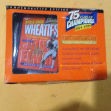 JOHN ELWAY - 24K GOLD SIGNATURE WHEATIES BOX  - 75 YEARS OF CHAMPIONS - NEW