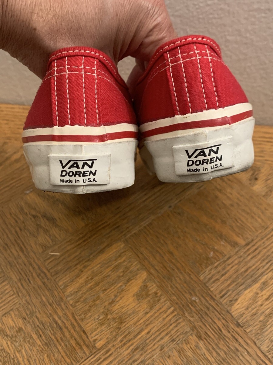 MADE IN USA VANS USA製　VAN DOREN レア VANS VAN DOREN American Flag USA Retro Stars Stripes Shoes