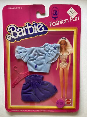 Vintage 1983 Barbie FASHION FUN Casual Short Outfit for 11.5