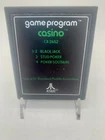 Atari 2600 Spiel -- CASINO (Text Label) -- Game Tested