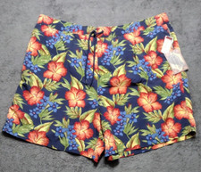 Roundtree York Caribbean Swimwear Shorts Mens 2XL Hawaiian Travel Liner