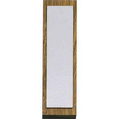 Eze-Lap Diamond Sharpener Fine-Grit Surface Mounted on Walnut Block Non-Skid