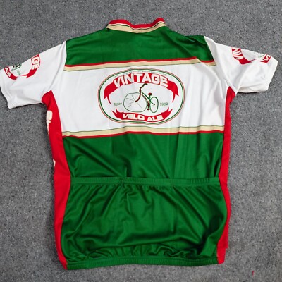 Green Ale Velo Vintage Velo Ale Cycling Jersey Large Green 3/4 Zip