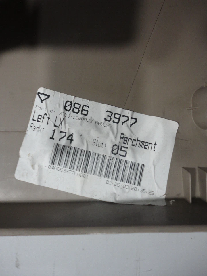 2003 FORD WINDSTAR LX INTERIOR DIANTEIRO ESQUERDO PAINEL PORTA DO LADO DO MOTORISTA PERGAMINHO - Imagem 3 de 4