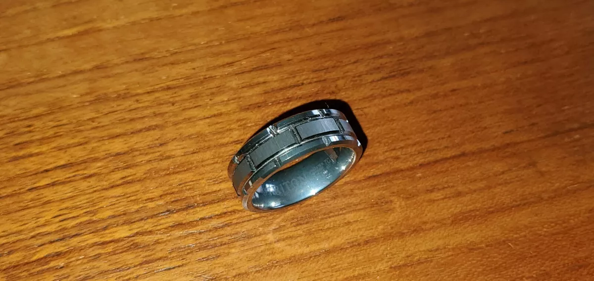 MENS TRITON TUNGSTEN CARBIDE WEDDING BAND TC850 RING SIZE 11 eBay