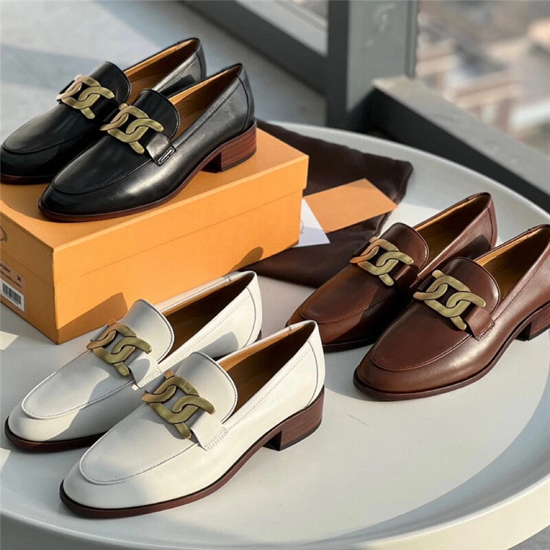 TOD’S Scarpe mocassini donna Tod's tacco basso pelle catena