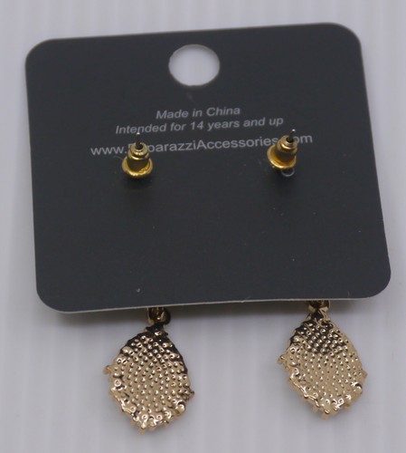 PAPARAZZI DANGLE EARRINGS FOR PIERCED EARS, NEW ON CARD, w FAUX PEARLS, CRYSTALS - Picture 3 of 3