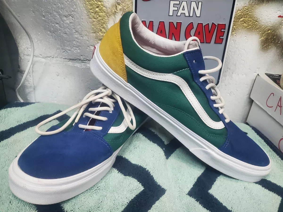 dette Vær opmærksom på Hvor Vans Old Skool Yacht Club Blue Green Yellow Red Color Block Mens 10.5 | eBay