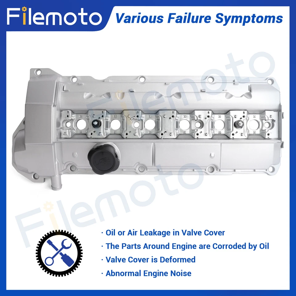 Cubierta de válvula de aluminio para 96-00 BMW E36 E39 323is 328is 528i M3 Z3 11121703341 Foto 4 de 4