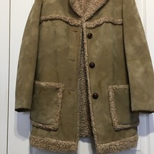 Vintage Fingerhut Men’s Suede Coat Made In USA Size 12 Small Ripped See Pics