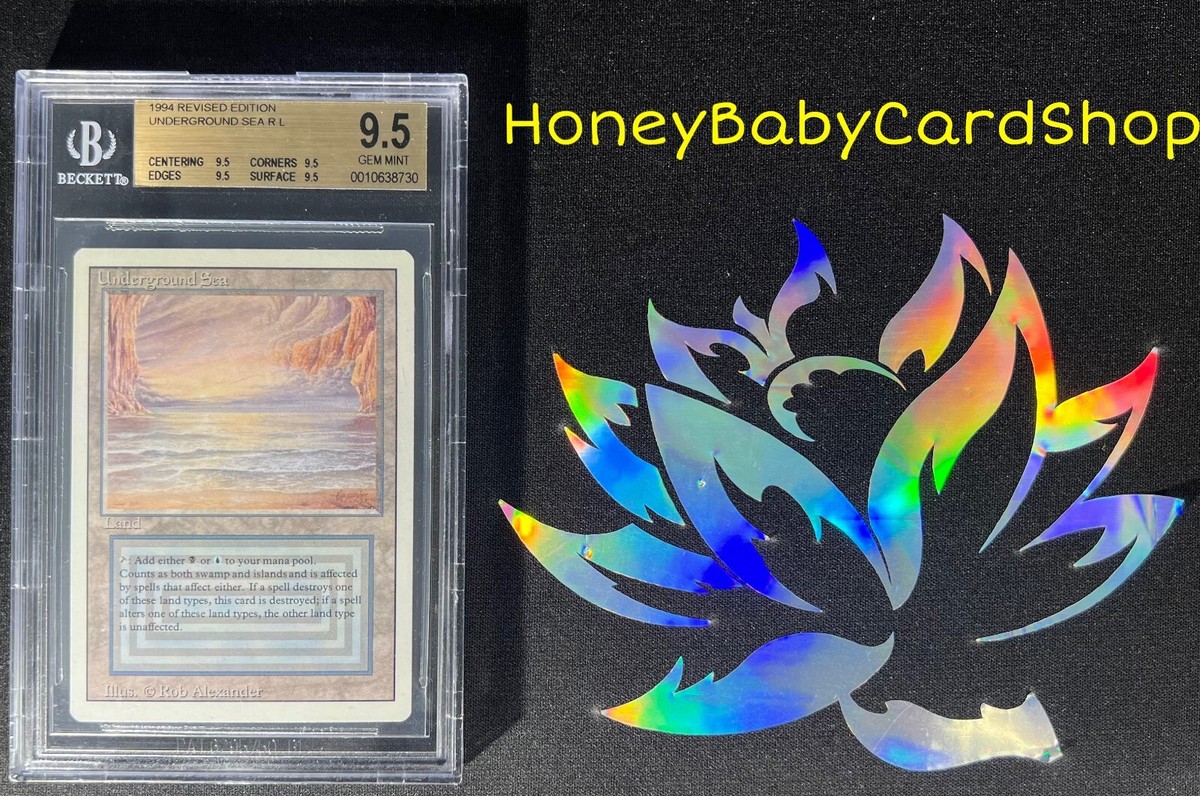 MTG 3rd Edition Revised 1994 Underground Sea BGS 9.5Q (TRUE QUAD