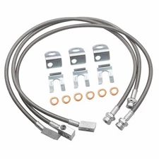 Extended Stainless Brake Lines For 87-06 Jeep Wrangler TJ YJ 84-01 Cherokee XJ