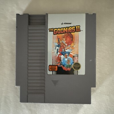 THE GOONIES II TWO ORIGINAL VIDEO GAME Nintendo System CARTRIDGE NES