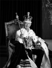 Royal Coronation of King Charles III on his Throne Picture Poster Photo Print