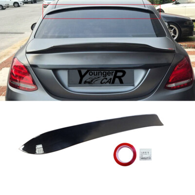 GLOSS BLACK REAR ROOF SPOILER FOR 15-21 MERCEDES C-CLASS W205 C300 C63 ...