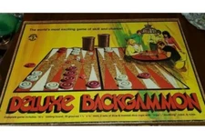 VINTAGE 1973 PACIFIC GAME CO. DELUXE BACKGAMMON GAME Pleasantime 406 100%