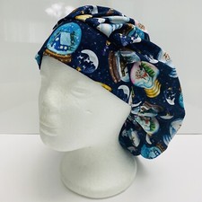 surgical/medical cap, bouffant - Christmas Snowglobes
