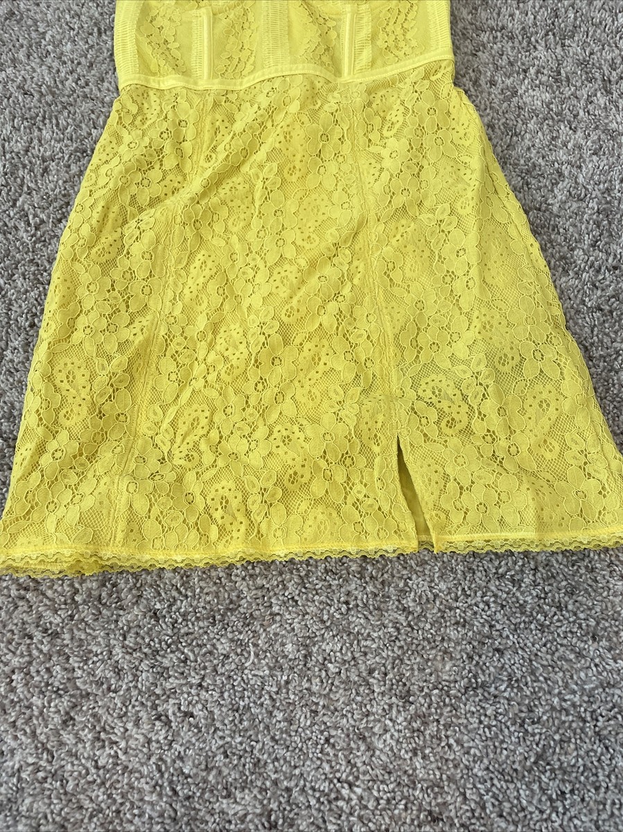 urban outfitters yellow lace dress yellow urban outfitters lace mini dress, size