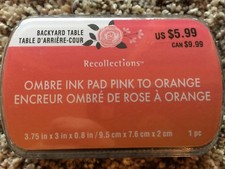 PINK to ORANGE Ombre Ink Pad By Recollection 534743