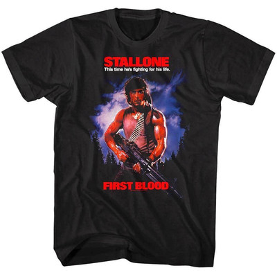 Rambo First Blood Fighting for his Life Men's T Shirt
