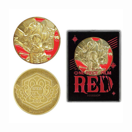 One Piece Film RED Movie Limited Jump Medal Coin with case