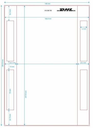 Etichette Di Spedizione Originali DHL 50-50.000 Pezzi 910-300-700 - Foto 11