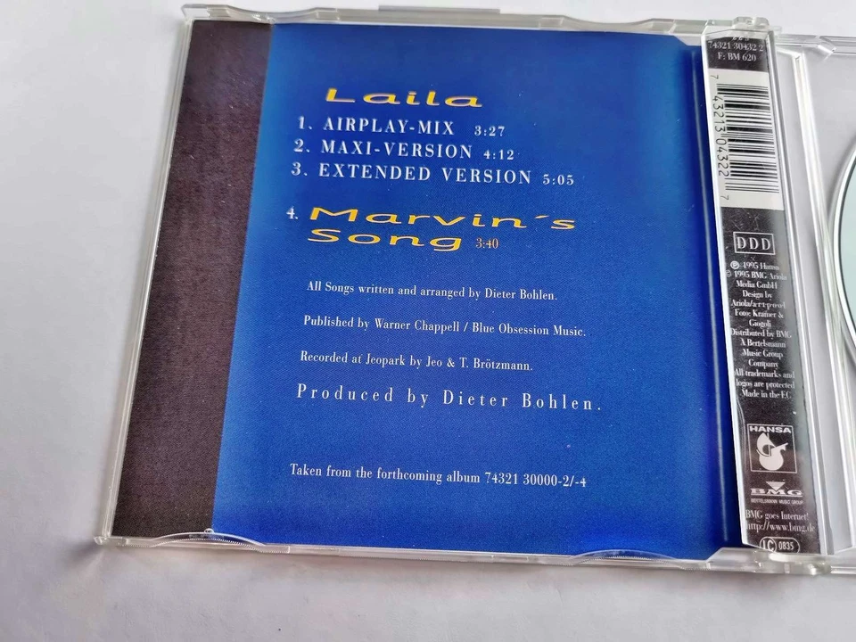 Blue System/ Dieter Bohlen - Laila CD Maxi Germany - Image 2 of 4