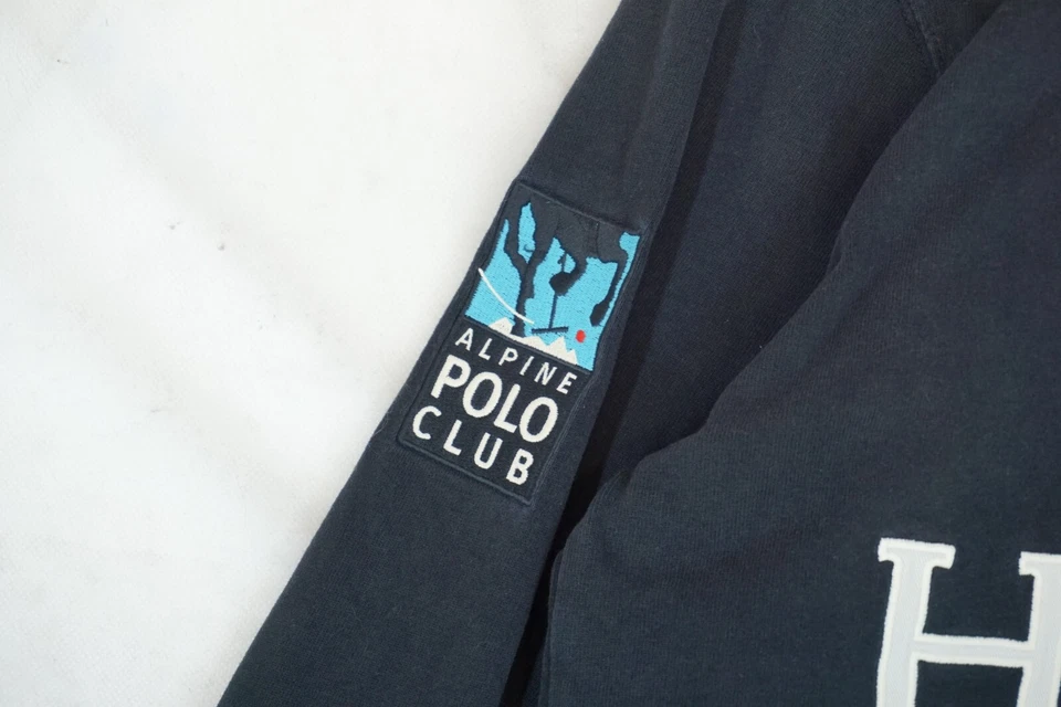 Hackett Swiss Alpine Polo Club Negro Manga Larga Polo Hombre S - Imagen 2 de 4