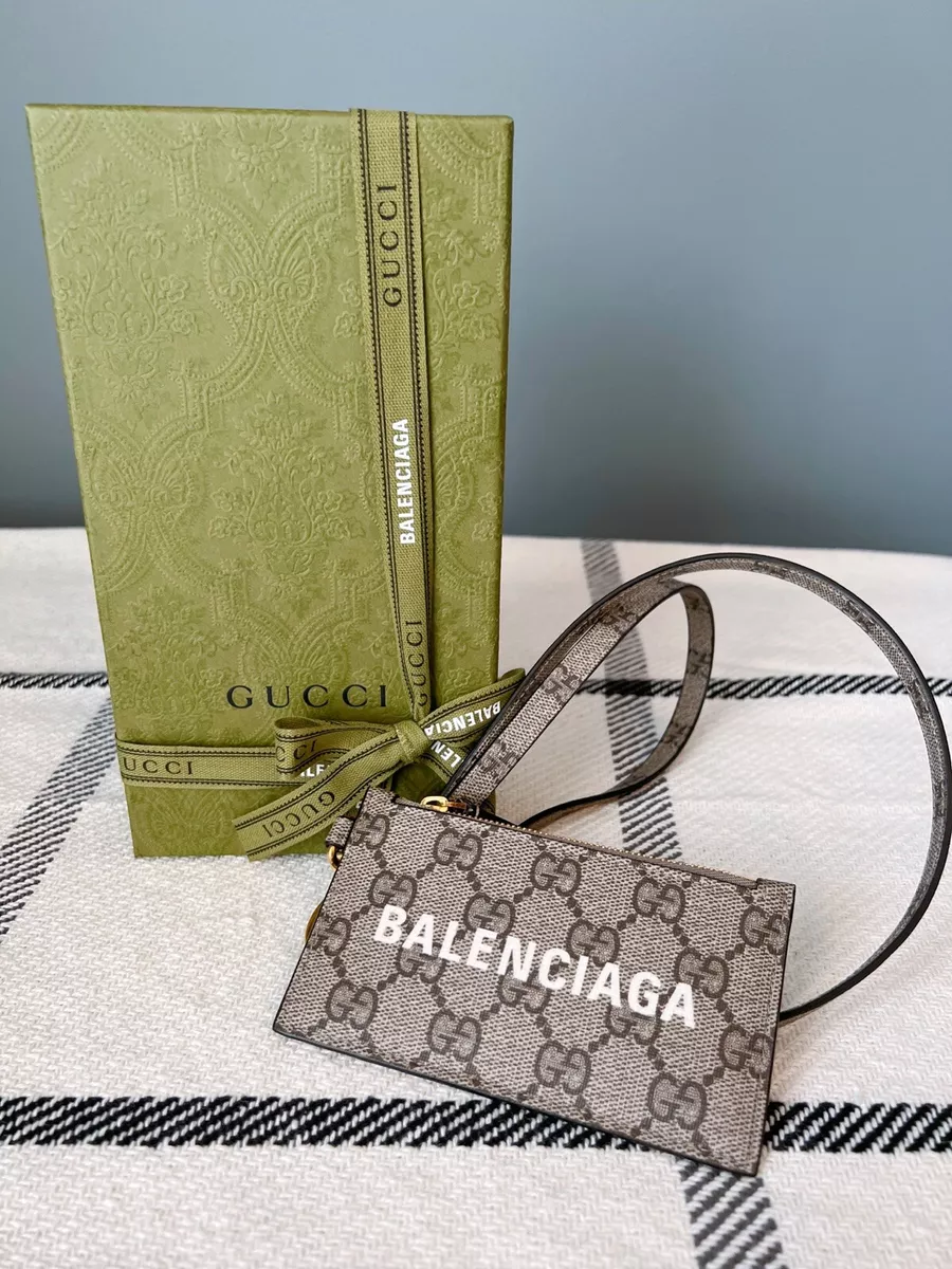 Authentic Gucci x Balenciaga The Hacker Project Lanyard Card Case