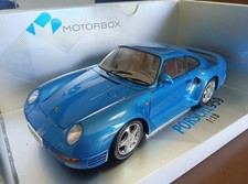 1/18 Exoto Motor Box Porsche 959 Mineral Blue Motorbox 1986
