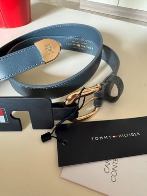    Geschenkidee! Tommy Hilfiger Echtledergürtel Gr. 80 Made in Italy